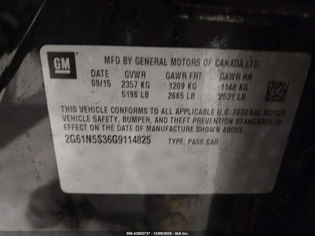 2016 CADILLAC XTS 2G61N5S36G9114825 Photo 8