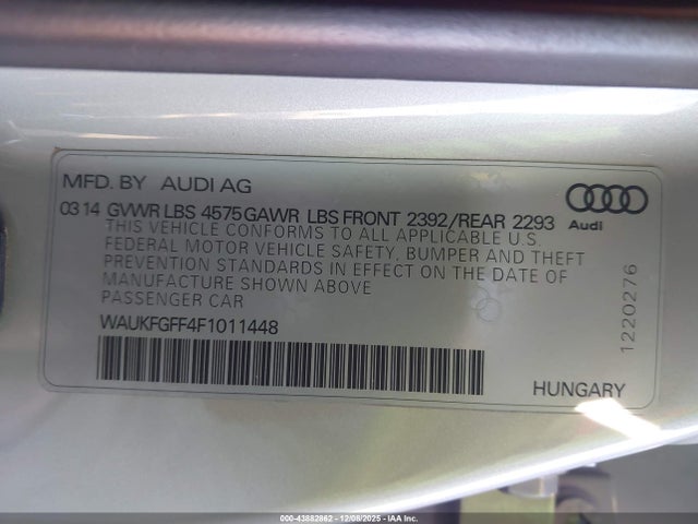 2015 AUDI A3 WAUKFGFF4F1011448 Photo 8