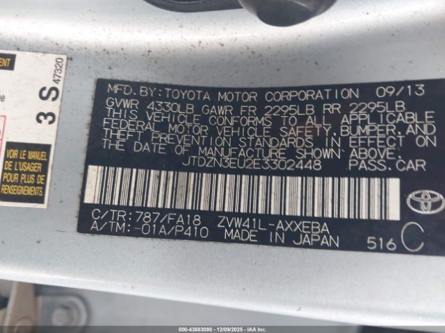 2014 TOYOTA PRIUS V JTDZN3EU2E3302448 Photo 8