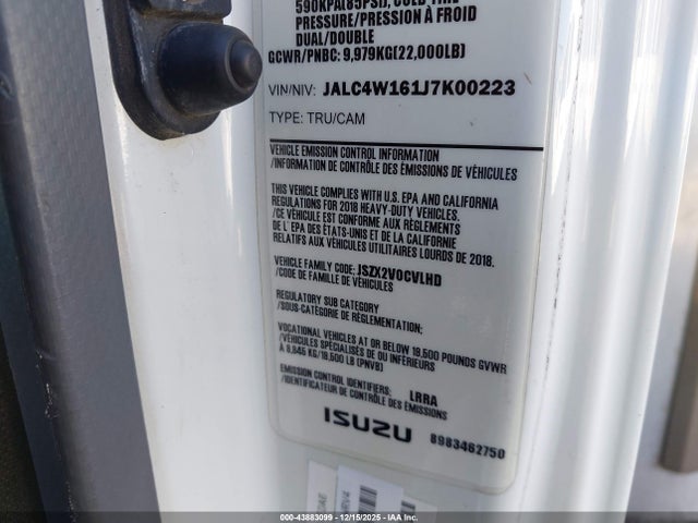 Isuzu NPR XD 2018 JALC4W161J7K00223 Image 8