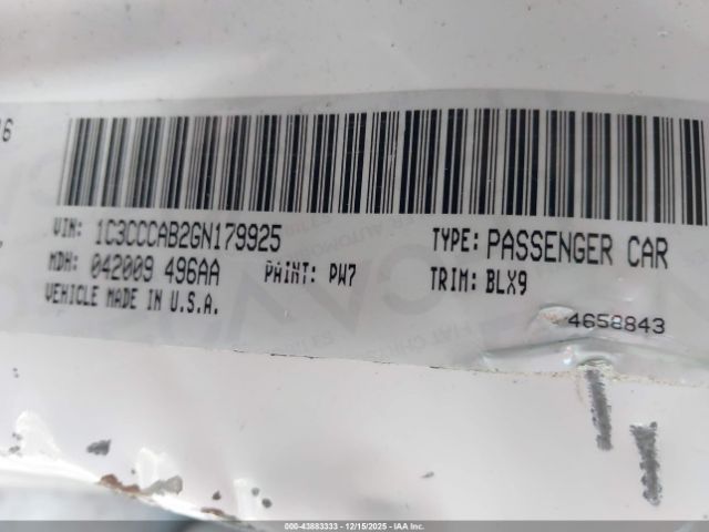 2016 CHRYSLER 200 1C3CCCAB2GN179925 Photo 8