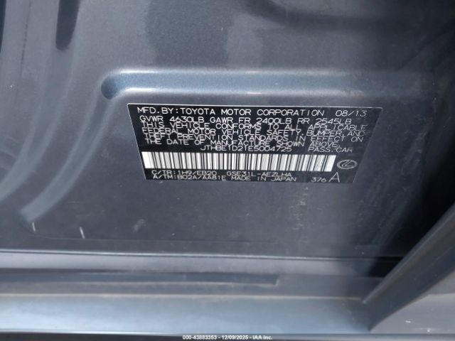 2014 LEXUS IS 350 JTHBE1D21E5004725 Photo 8