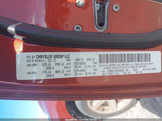 2013 RAM 1500 1C6RR6FTXDS573345 Photo 8