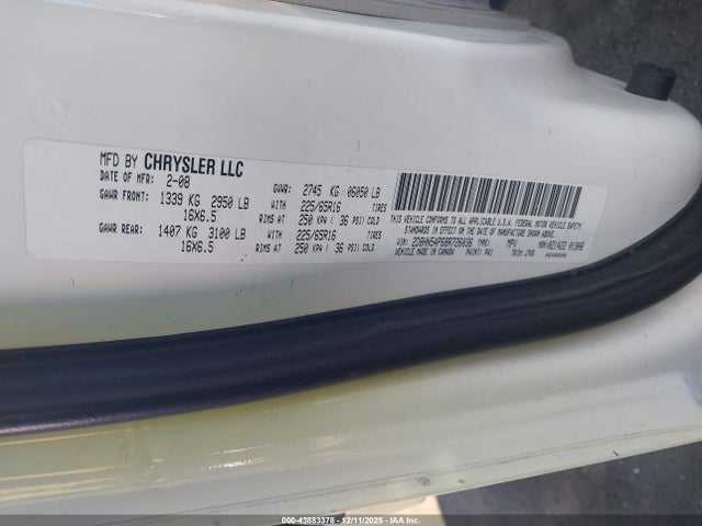 2008 DODGE GRAND CARAVAN 2D8HN54P68R726036 Photo 8