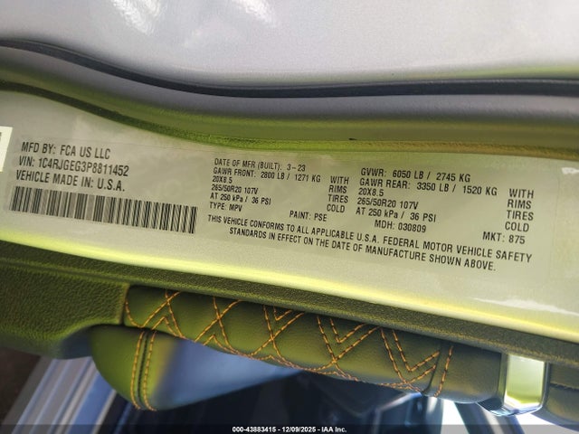 2023 JEEP GRAND CHEROKEE 1C4RJGEG3P8811452 Photo 8
