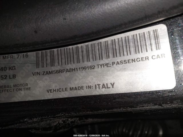 2017 MASERATI QUATTROPORTE ZAM56RPA8H1199162 Photo 8