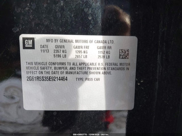 2014 CADILLAC XTS 2G61R5S35E9214464 Photo 8