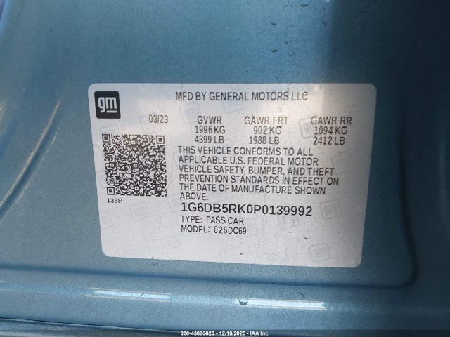 2023 CADILLAC CT4 1G6DB5RK0P0139992 Photo 8