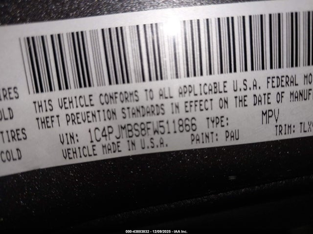 2015 JEEP CHEROKEE 1C4PJMBS8FW511866 Photo 8