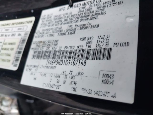 2016 FORD FUSION 1FA6P0HD1G5107168 Photo 8