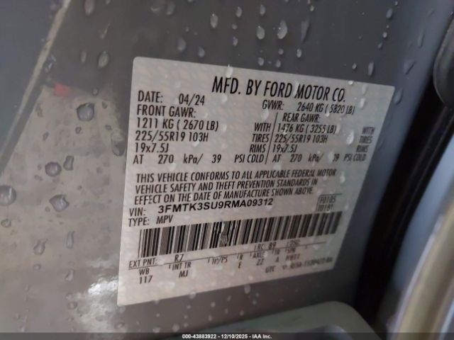 2024 FORD MUSTANG MACH-E 3FMTK3SU9RMA09312 Photo 8