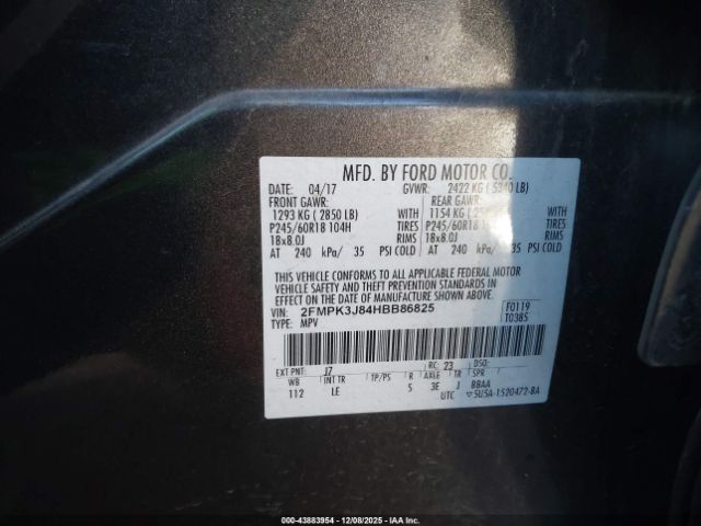 2017 FORD EDGE 2FMPK3J84HBB86825 Photo 8