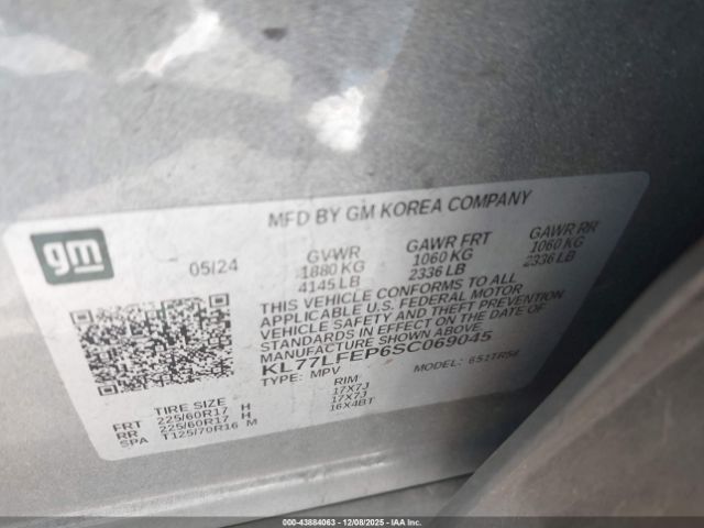 2025 CHEVROLET TRAX KL77LFEP6SC069045 Photo 8