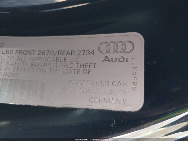 2010 AUDI S5 WAUVGAFH6AN014779 Photo 8