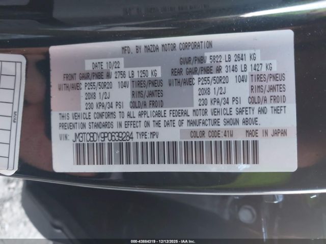 2023 MAZDA CX-9 JM3TCBDY9P0639284 Photo 8