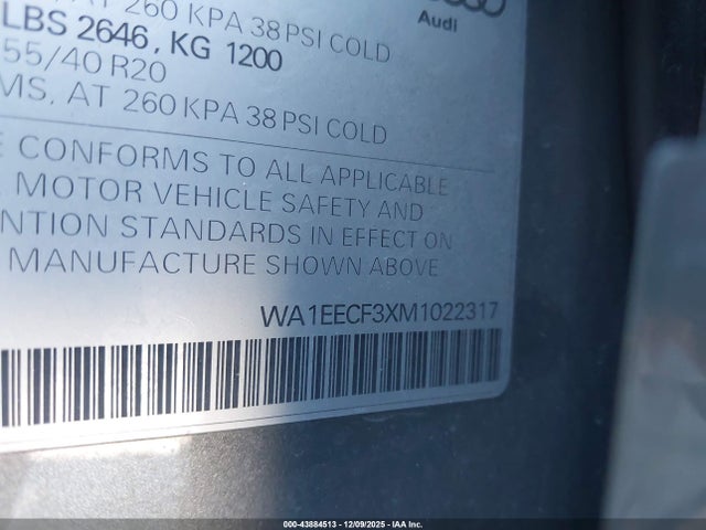 2021 AUDI Q3 WA1EECF3XM1022317 Photo 8