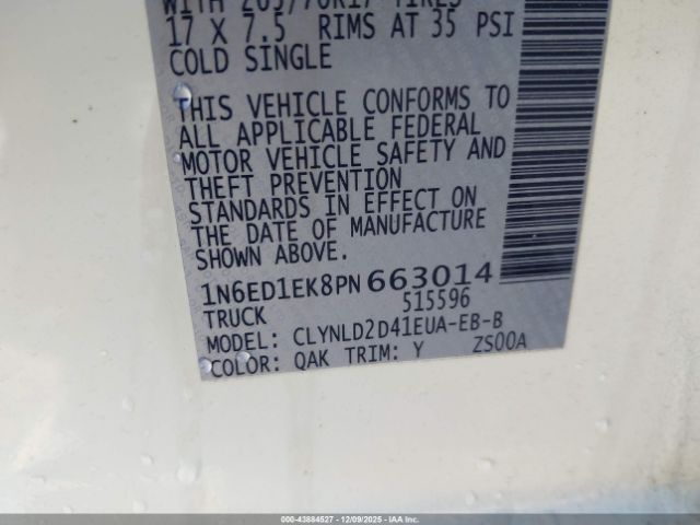 2023 NISSAN FRONTIER 1N6ED1EK8PN663014 Photo 8