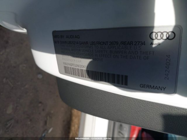2018 AUDI S5 WAUY4GF53JN020411 Photo 8