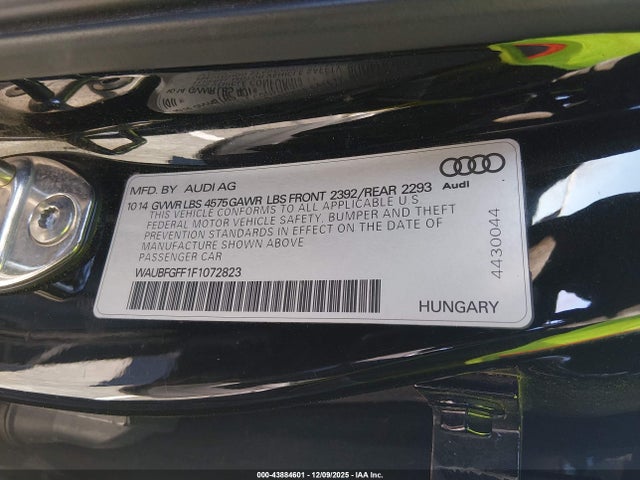 2015 AUDI A3 WAUBFGFF1F1072823 Photo 8