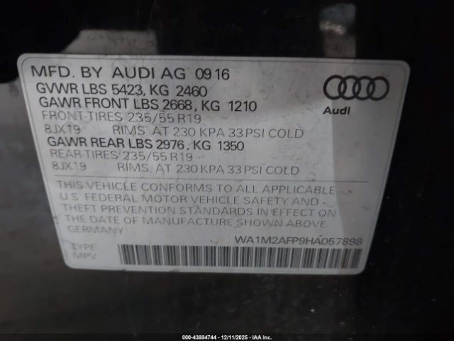 2017 AUDI Q5 WA1M2AFP9HA057898 Photo 8