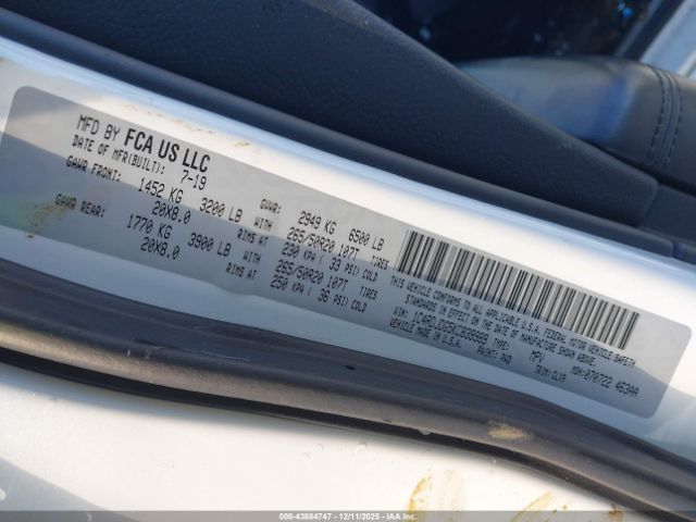 2019 DODGE DURANGO 1C4RDJDG5KC839989 Photo 8