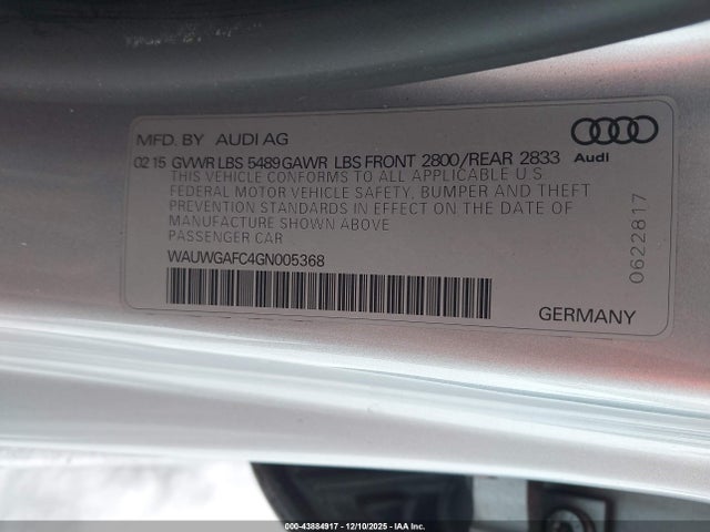 2016 AUDI A7 WAUWGAFC4GN005368 Photo 8