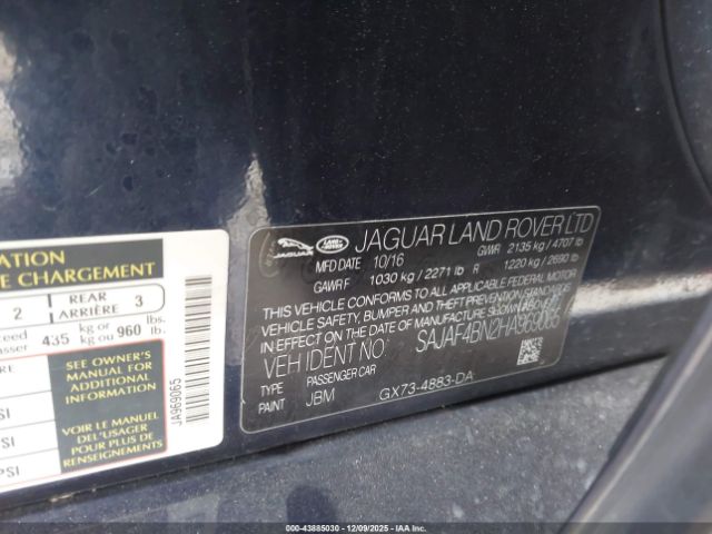 2017 JAGUAR XE SAJAF4BN2HA969065 Photo 8