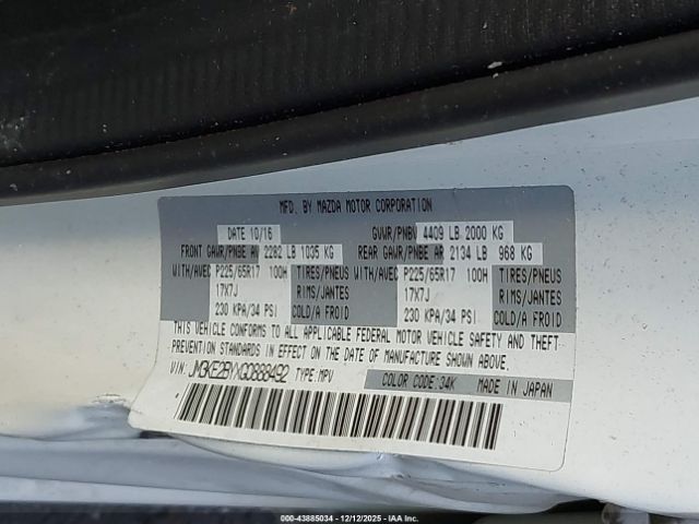 2016 MAZDA CX-5 JM3KE2BYXG0888492 Photo 8