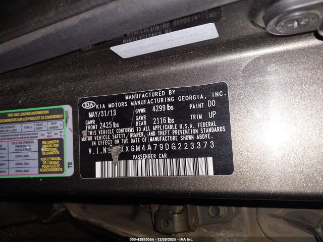 2013 KIA OPTIMA 5XXGM4A79DG223373 Photo 8