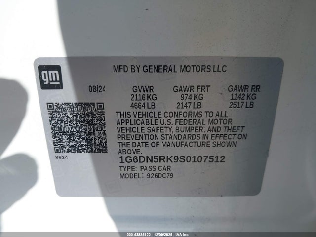 2025 CADILLAC CT5 1G6DN5RK9S0107512 Photo 8