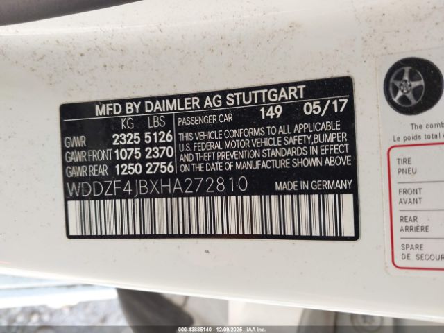2017 MERCEDES-BENZ E 300 WDDZF4JBXHA272810 Photo 8