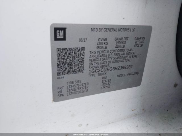 2017 CHEVROLET SILVERADO 2500HD 1GC2CUEG6HZ399369 Photo 8