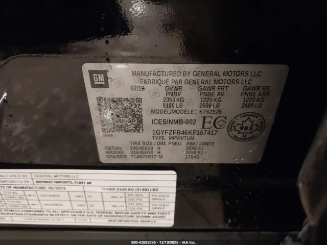 2019 CADILLAC XT4 1GYFZFR46KF167417 Photo 8