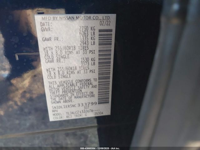 2022 INFINITI QX60 5N1DL1ER5NC333799 Photo 8