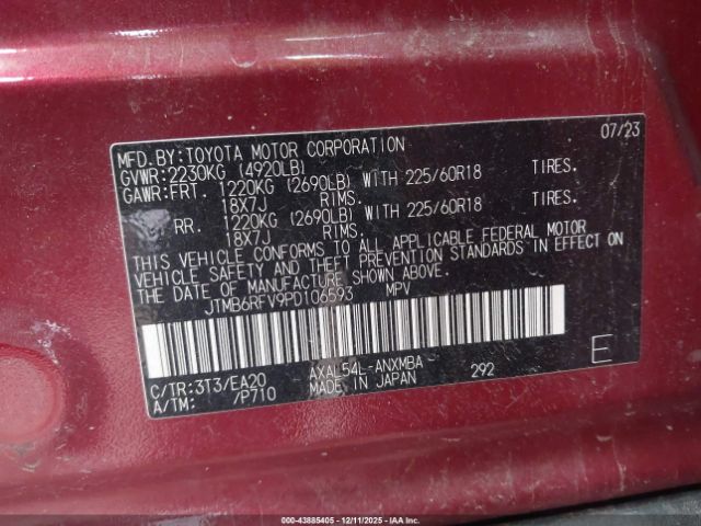 2023 TOYOTA RAV4 HYBRID JTMB6RFV9PD106593 Photo 8