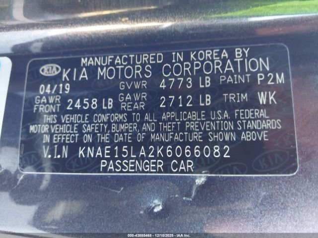 2019 KIA STINGER KNAE15LA2K6066082 Photo 8