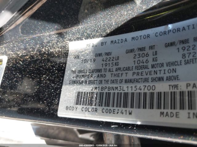 2020 MAZDA MAZDA3 JM1BPBNM3L1154700 Photo 8