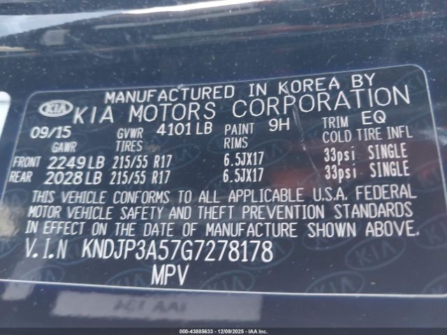 2016 KIA SOUL KNDJP3A57G7278178 Photo 8