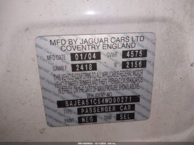 2004 JAGUAR X-TYPE SAJEA51C54WD90271 Photo 8