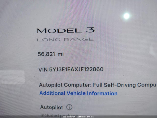 2018 TESLA MODEL 3 5YJ3E1EAXJF122860 Photo 6