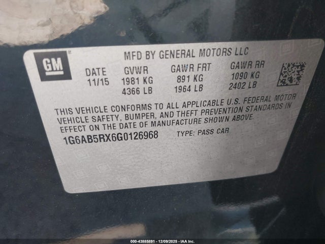 2016 CADILLAC ATS 1G6AB5RX6G0126968 Photo 8