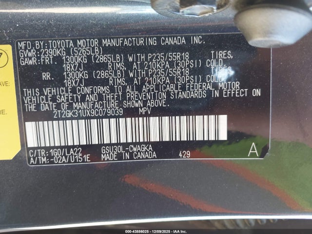 2009 LEXUS RX 350 2T2GK31UX9C079039 Photo 8