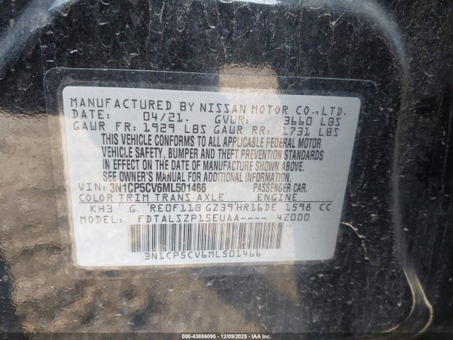 2021 NISSAN KICKS 3N1CP5CV6ML501466 Photo 8