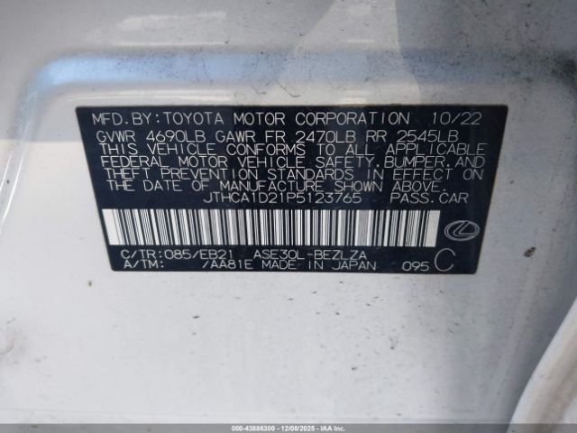 2023 LEXUS IS 300 JTHCA1D21P5123765 Photo 8