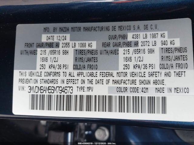 Mazda Cx-30 2.5 S 2025 3MVDMBAM5SM794673 Image 9
