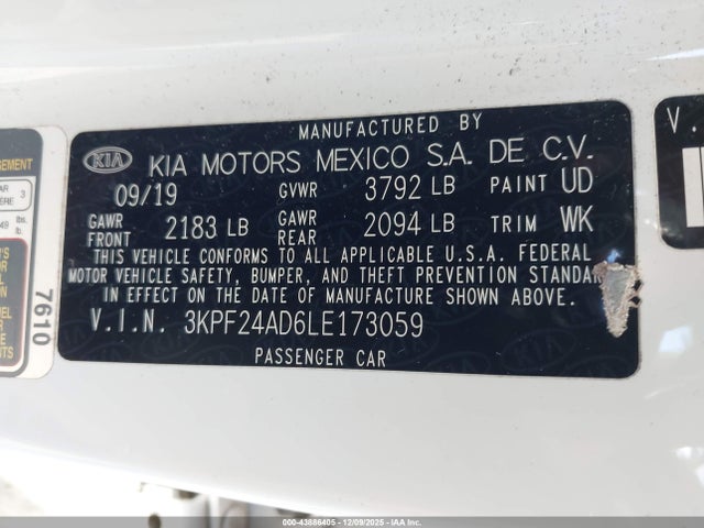 2020 KIA FORTE 3KPF24AD6LE173059 Photo 8