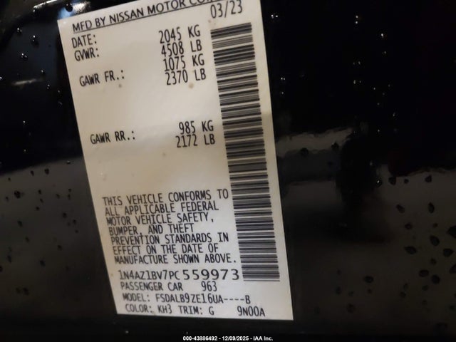 Nissan Leaf S 40 Kwh 2023 1N4AZ1BV7PC559973 Image 9