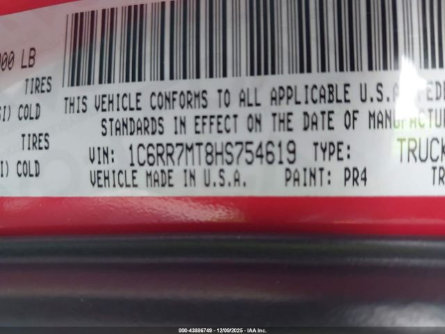 2017 RAM 1500 1C6RR7MT8HS754619 Photo 8