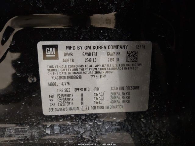 2017 BUICK ENCORE KL4CJHSM1HB088298 Photo 8