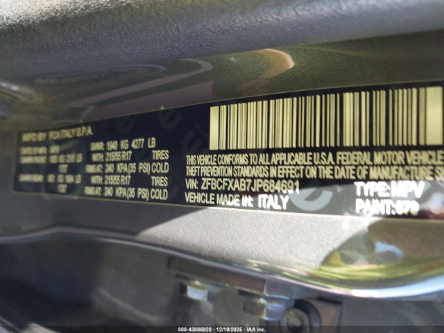 2018 FIAT 500X ZFBCFXAB7JP684691 Photo 8